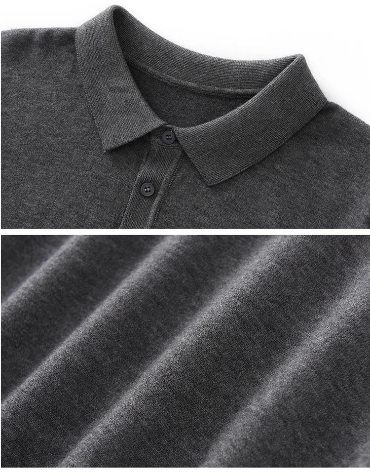 Elian – Edles Merino Polo Slim Fit Pullover