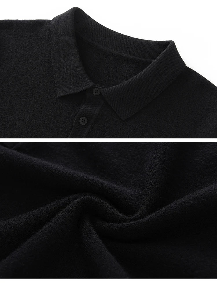 Elian – Edles Merino Polo Slim Fit Pullover