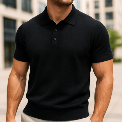 Elian – Edles Merino Polo Slim Fit Pullover