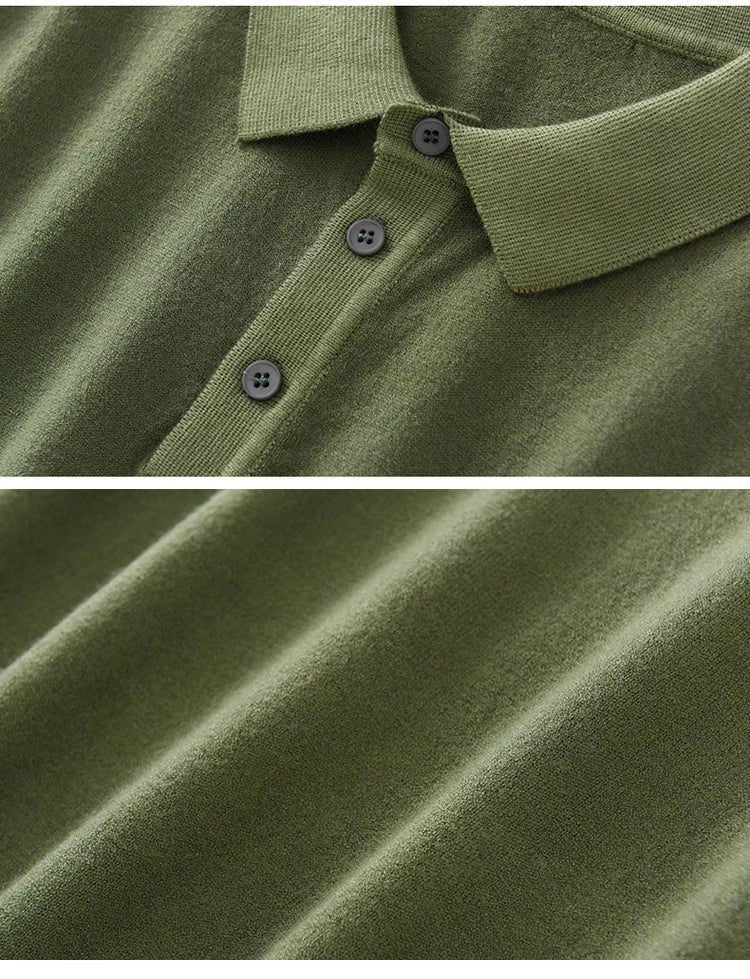 Elian – Edles Merino Polo Slim Fit Pullover