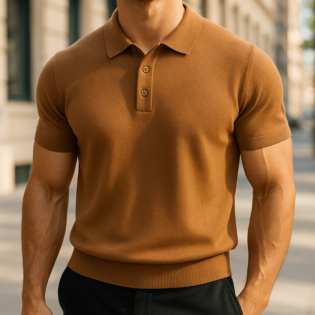 Elian – Edles Merino Polo Slim Fit Pullover