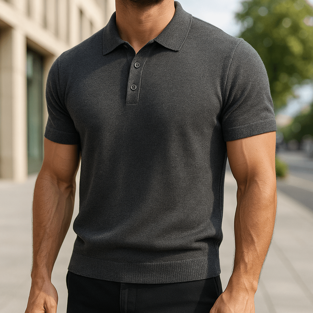 Elian – Edles Merino Polo Slim Fit Pullover