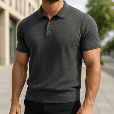 Elian – Edles Merino Polo Slim Fit Pullover