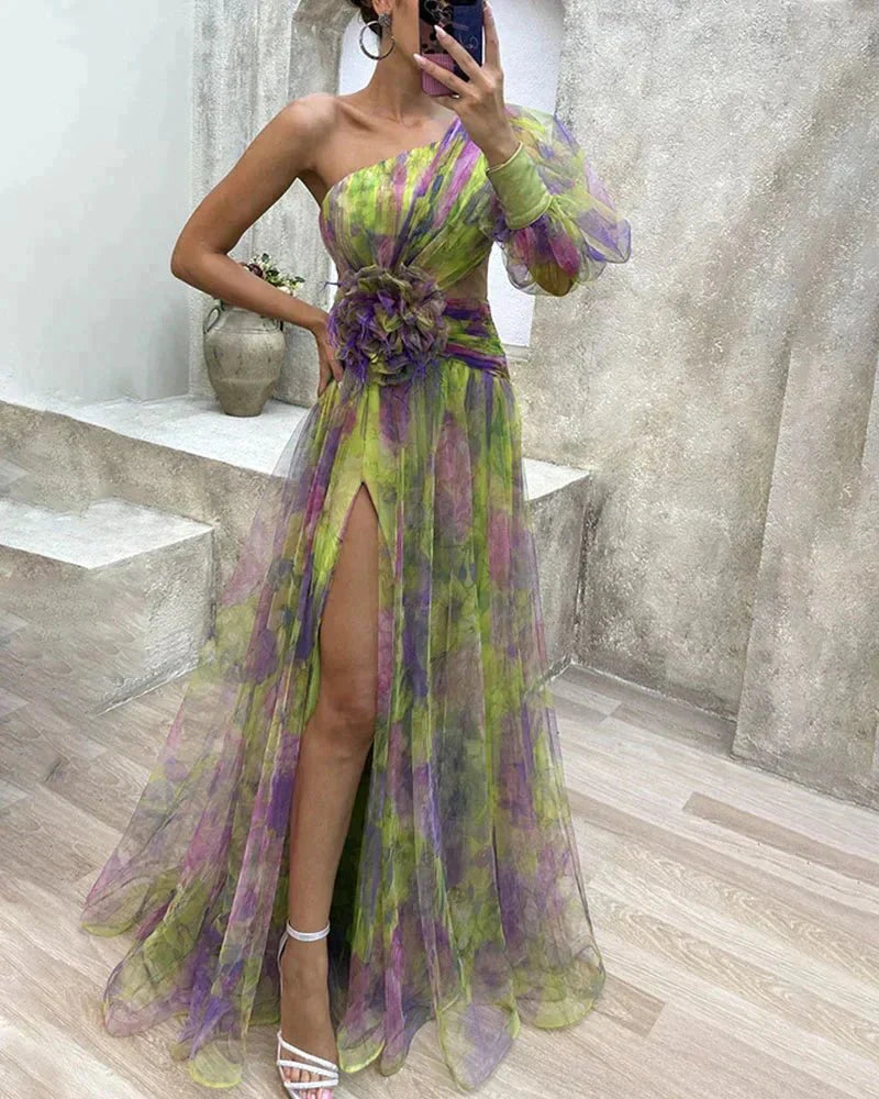 Elinora – Exquisites Satin-Maxi-Kleid