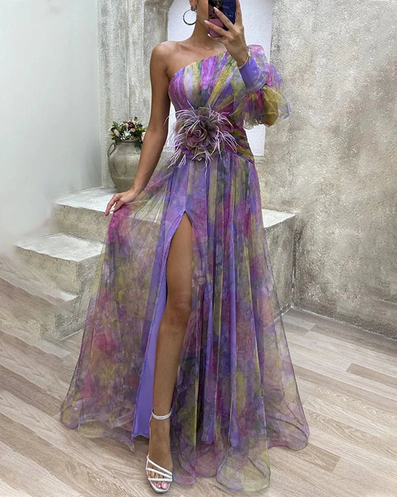 Elinora – Exquisites Satin-Maxi-Kleid