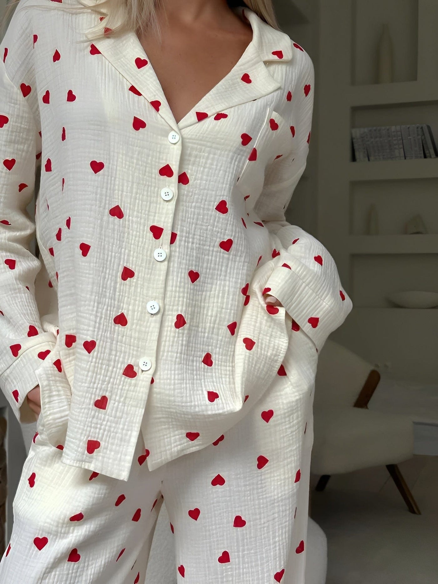 Elisavie - Ästhetisches Herz Pyjama Set