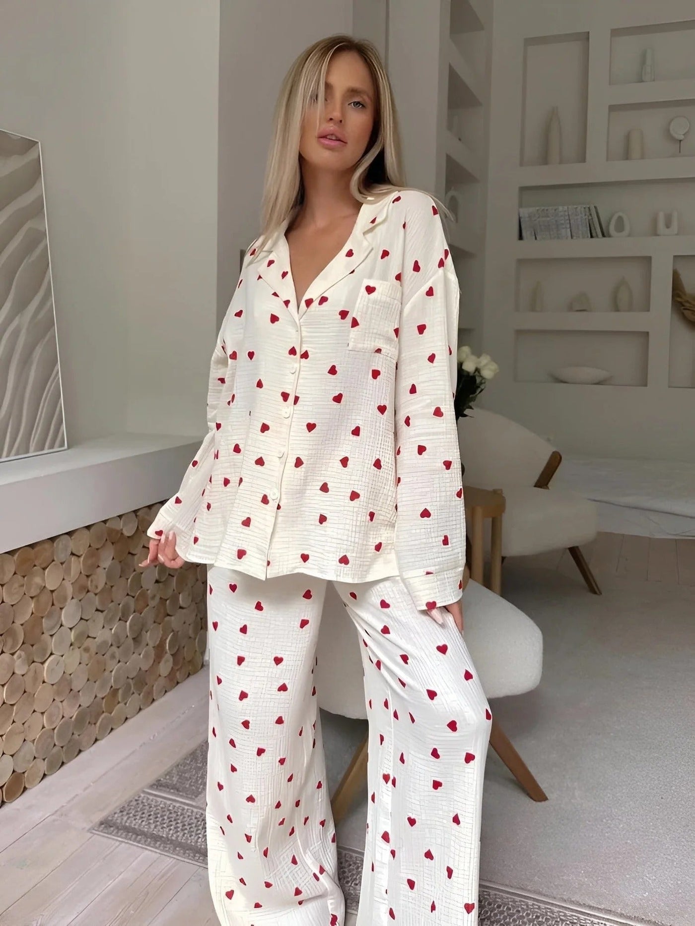 Elisavie - Ästhetisches Herz Pyjama Set