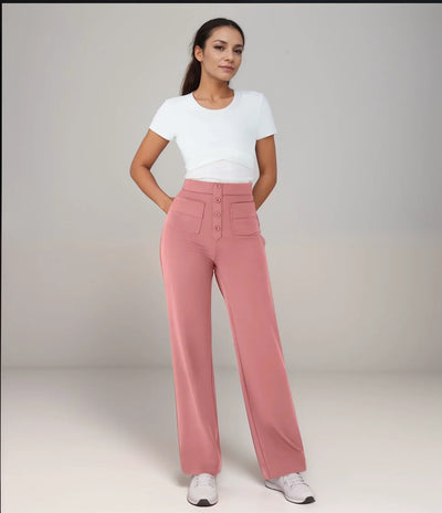 Elisha - Elastische broek met hoge taille - 1+1 kostenlos
