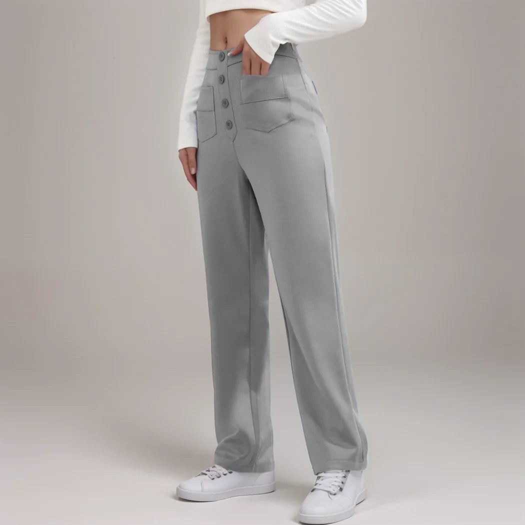 Elisha - Elastische broek met hoge taille - 1+1 kostenlos