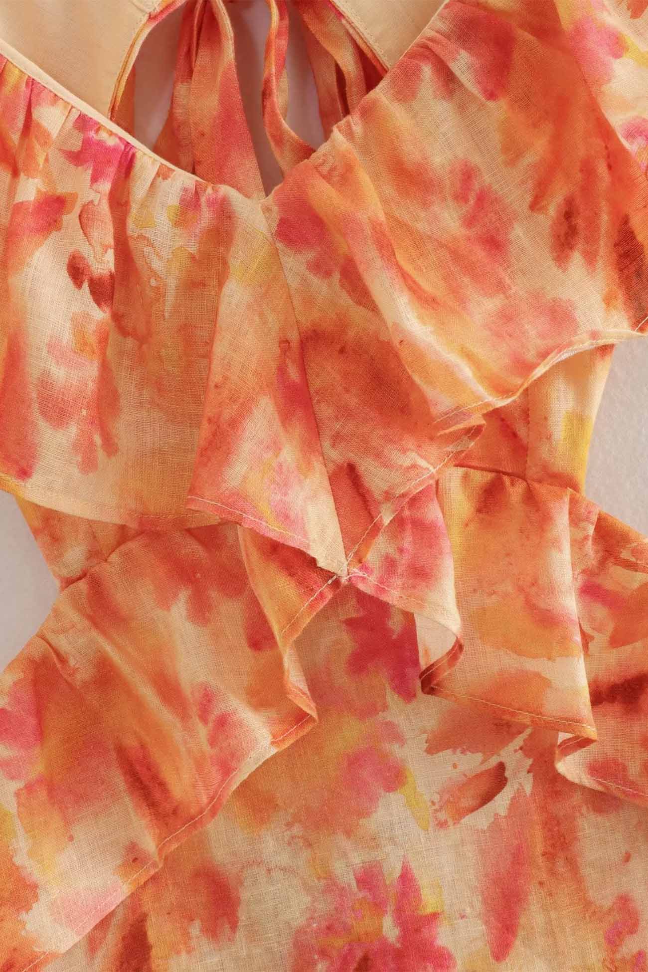 Evelina – Elegantes Maxi Sommerkleid ärmellos