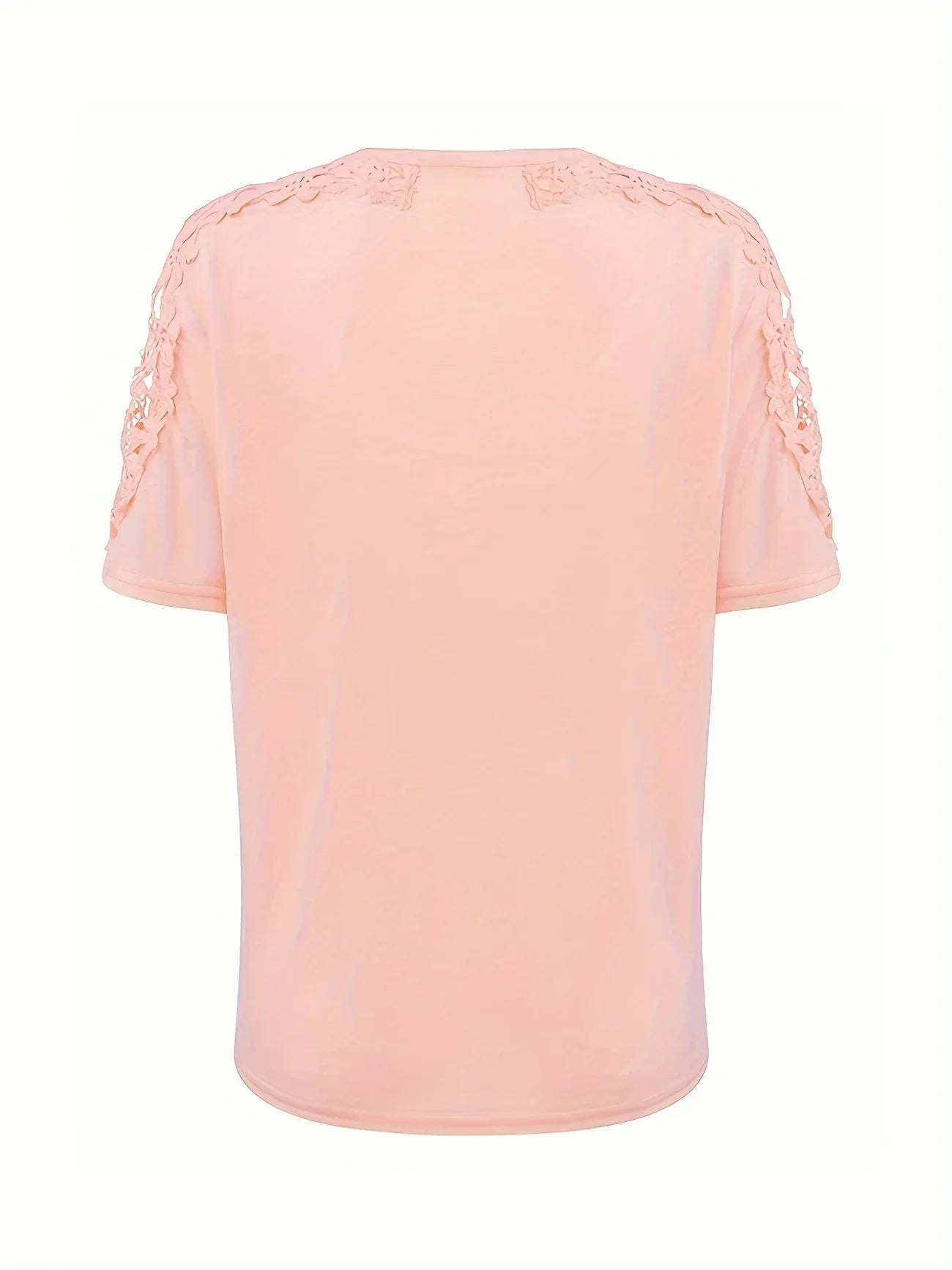 Addison | Elegantes Sommer Kurzarm-T-Shirt mit Spitze