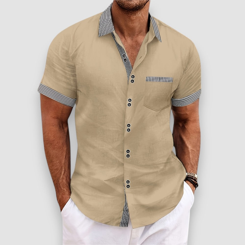 Enzo | Short Sleeve Button Shirt