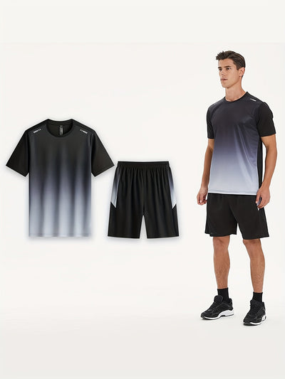 Atmungsaktives Sport-Set für Herren mit T-Shirt und Shorts - PowerMove