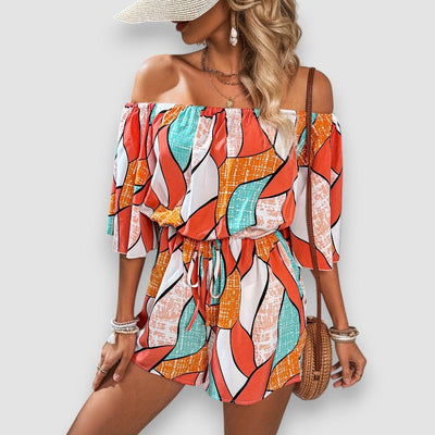 Stella | Schulterfreier Jumpsuit