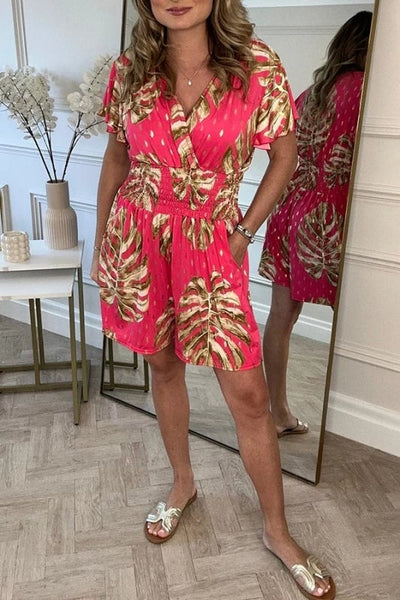 Florace - Unkomplizierter Chic: Hosenanzug mit Blumenmuster für jede Gelegenheit