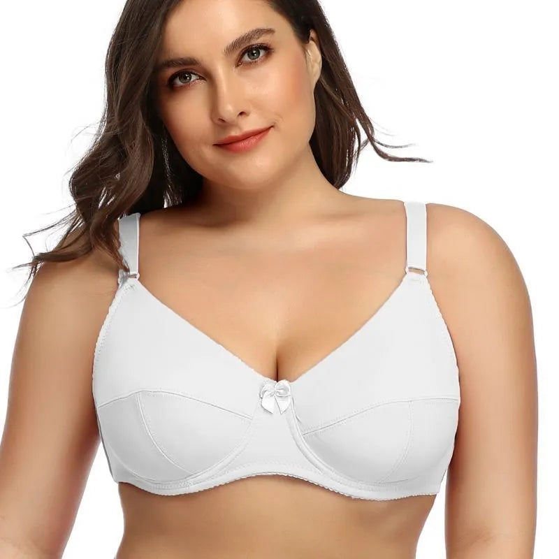 Bügel-BH für Frauen | Plus Size & volle Bedeckung | Ungepolsterter Bralette | Elasthan