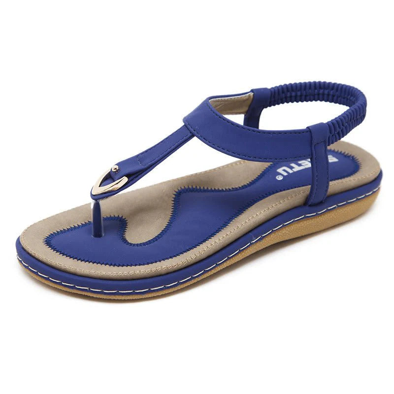 Damen Sandalen | Flach & Bequem | Einzigartiges Design | Lässiger Sommerstil