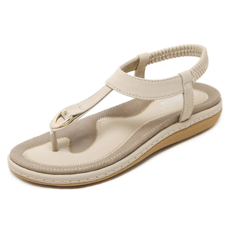 Damen Sandalen | Flach & Bequem | Einzigartiges Design | Lässiger Sommerstil