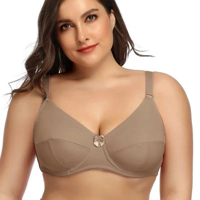 Bügel-BH für Frauen | Plus Size & volle Bedeckung | Ungepolsterter Bralette | Elasthan