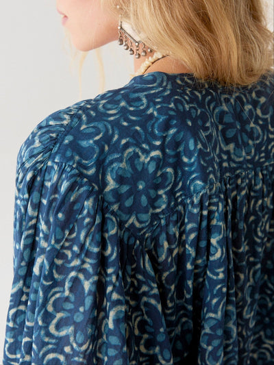 Sylvie | Gaia Bluse - Ozean Meer