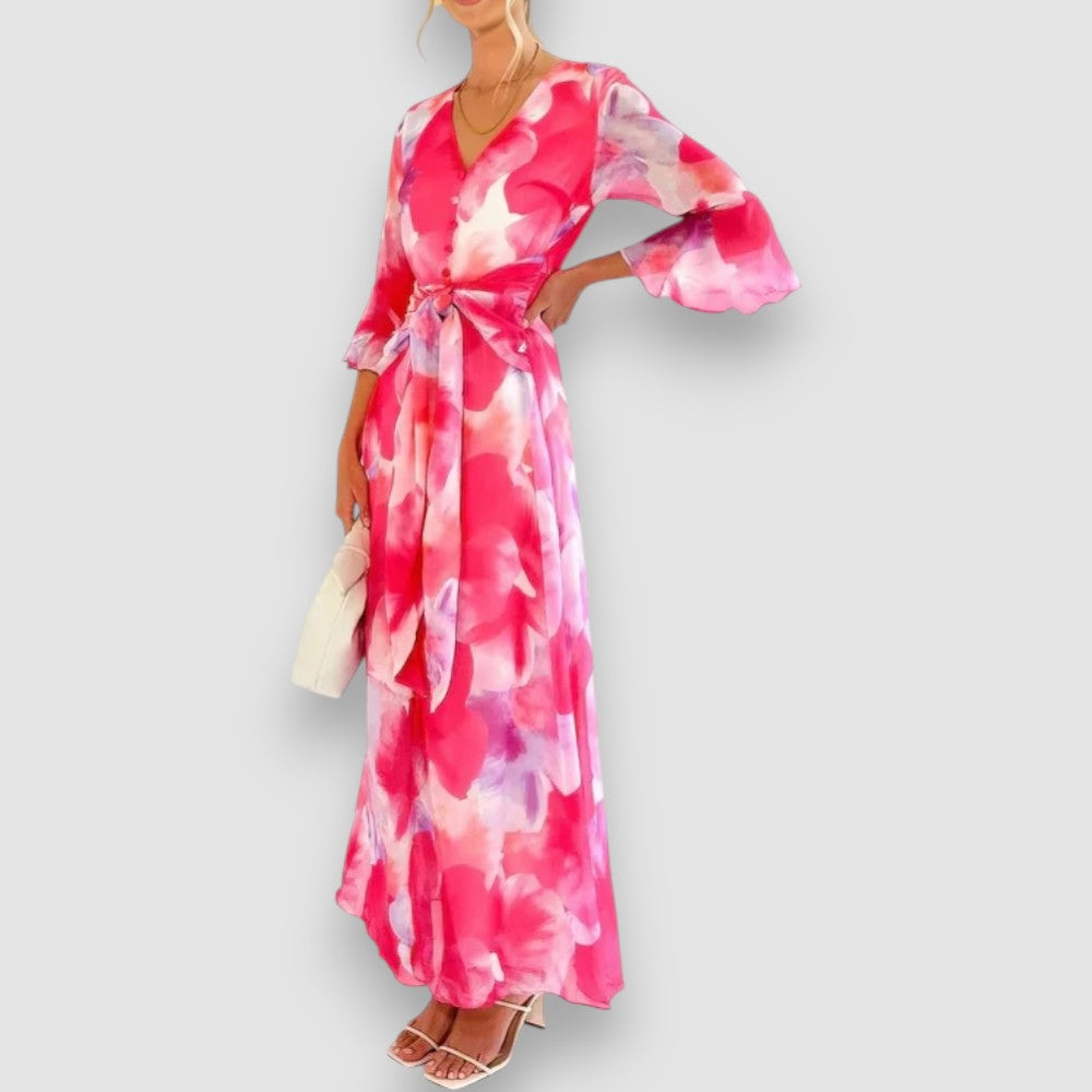 Milly | Langes, lockeres Blumenkleid