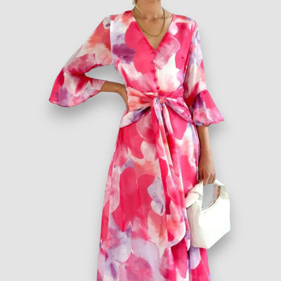 Milly | Langes, lockeres Blumenkleid