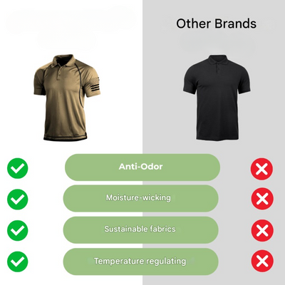 Schnelltrocknendes Outdoor-Poloshirt für Herren – TrailCore Polo