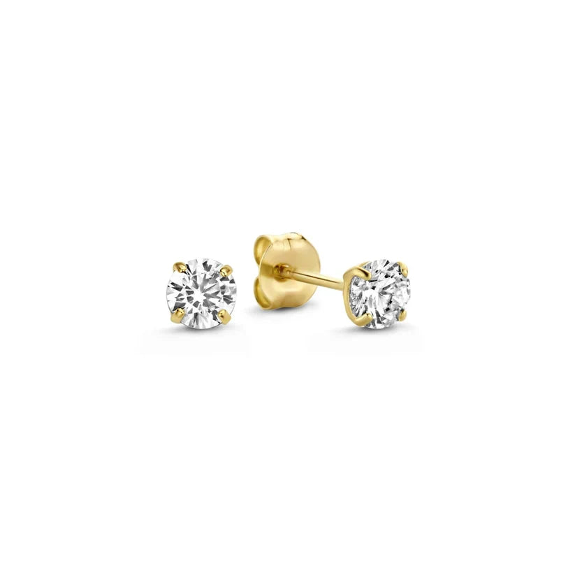 Larmes de Lune Gold Stein Earring Set