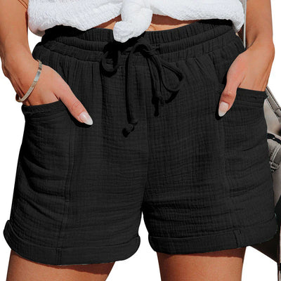 Lilly - Damen Leinen-Baumwoll-Shorts (Jetzt 1+1 GRATIS!)