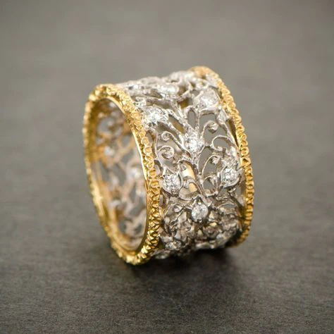 Vintage-Ivy-Ring mit Zirkonia