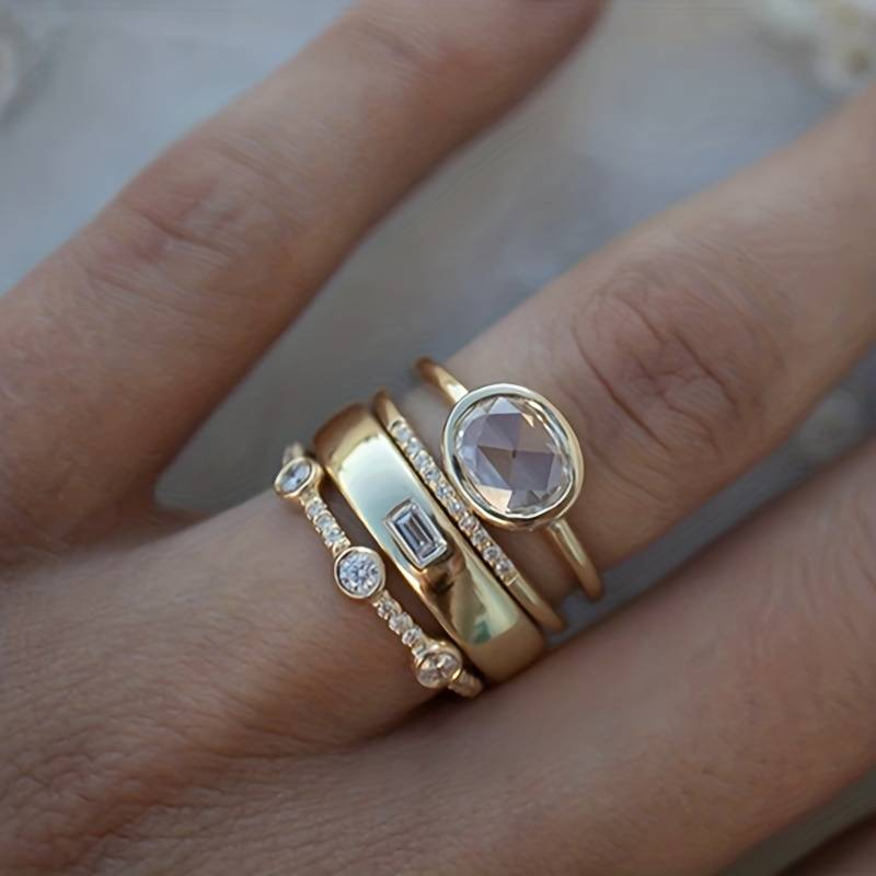 Silvana® | Gold- & Zirkonia-Ring-Set
