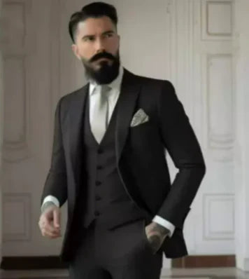 Herren Slim Fit Hochzeitsgastanzug | 3-Teilig