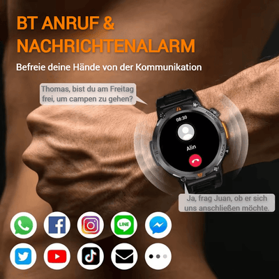 ROBUSTE OUTDOOR MILITÄR-SMARTWATCH