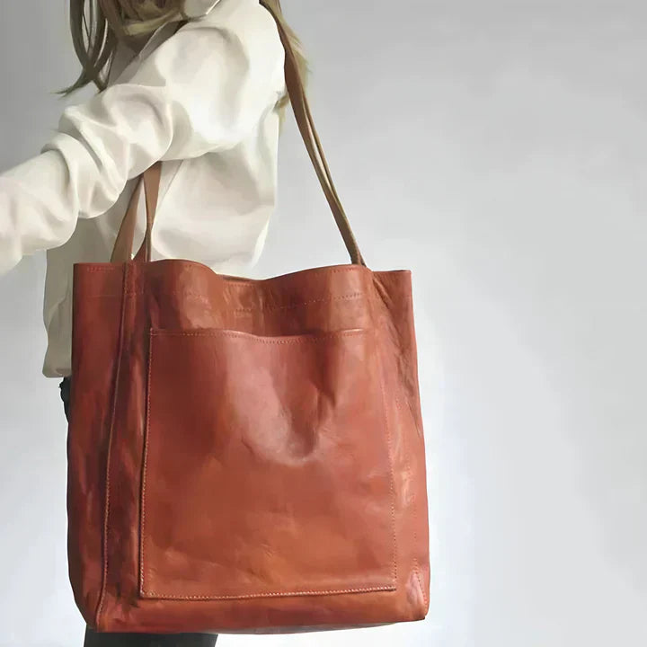 Elsbetha® | Klassische Leder Schultertasche