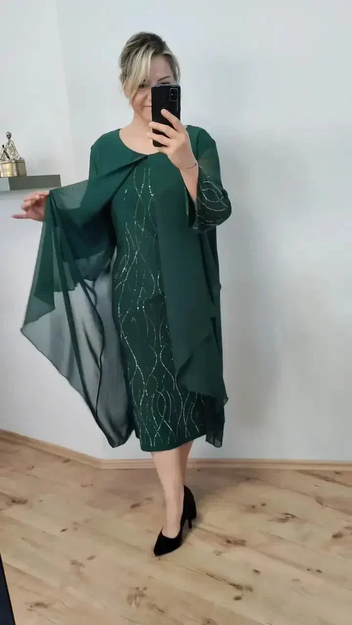Celina - Glänzendes Glamour-Kleid