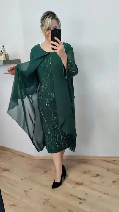 Celina - Glänzendes Glamour-Kleid