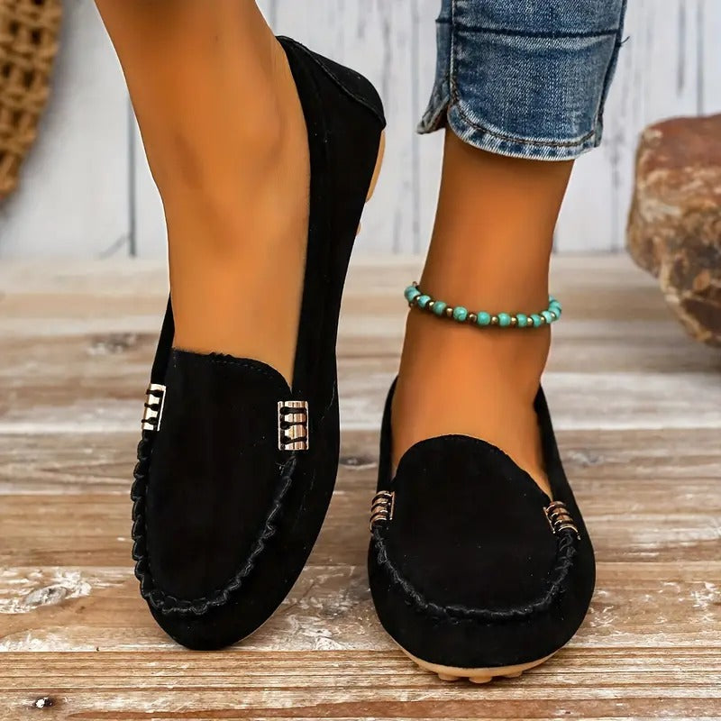 Damen Halbschuhe mit einfachem Slip-On | Ideal für den Alltag