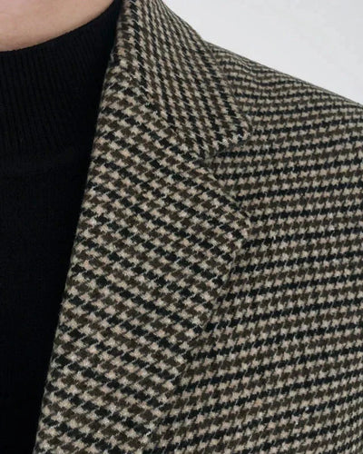 Jonathan | Old Money Style Braun Karomuster Mantel