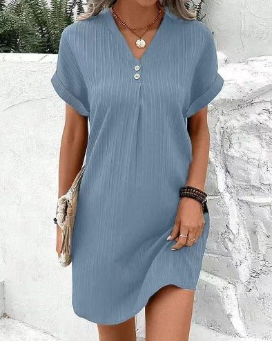 Isley - V-Ausschnitt Frühlingskleid