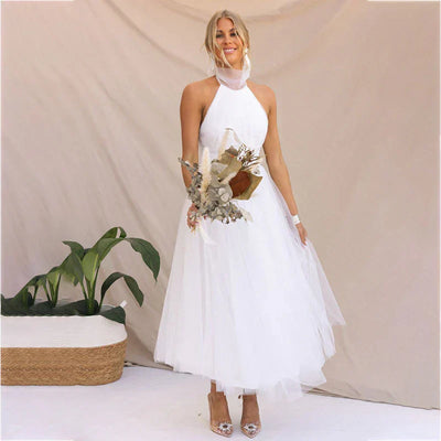 Criselda - Trendiges Neckholder Midi Outfit