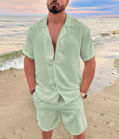 Jasper – Elegantes Kurzarmhemd & Shorts Set