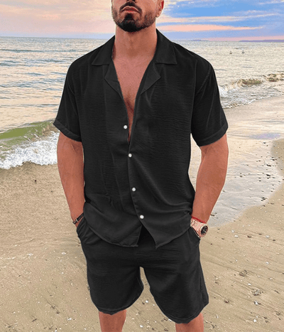 Jasper – Elegantes Kurzarmhemd & Shorts Set