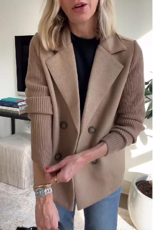 Amelia™ | Schicker Blazer mit Strickärmeln