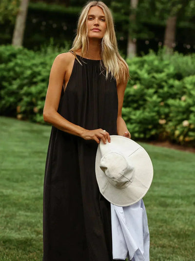 Corset-Kleid - Leinen und Baumwolle