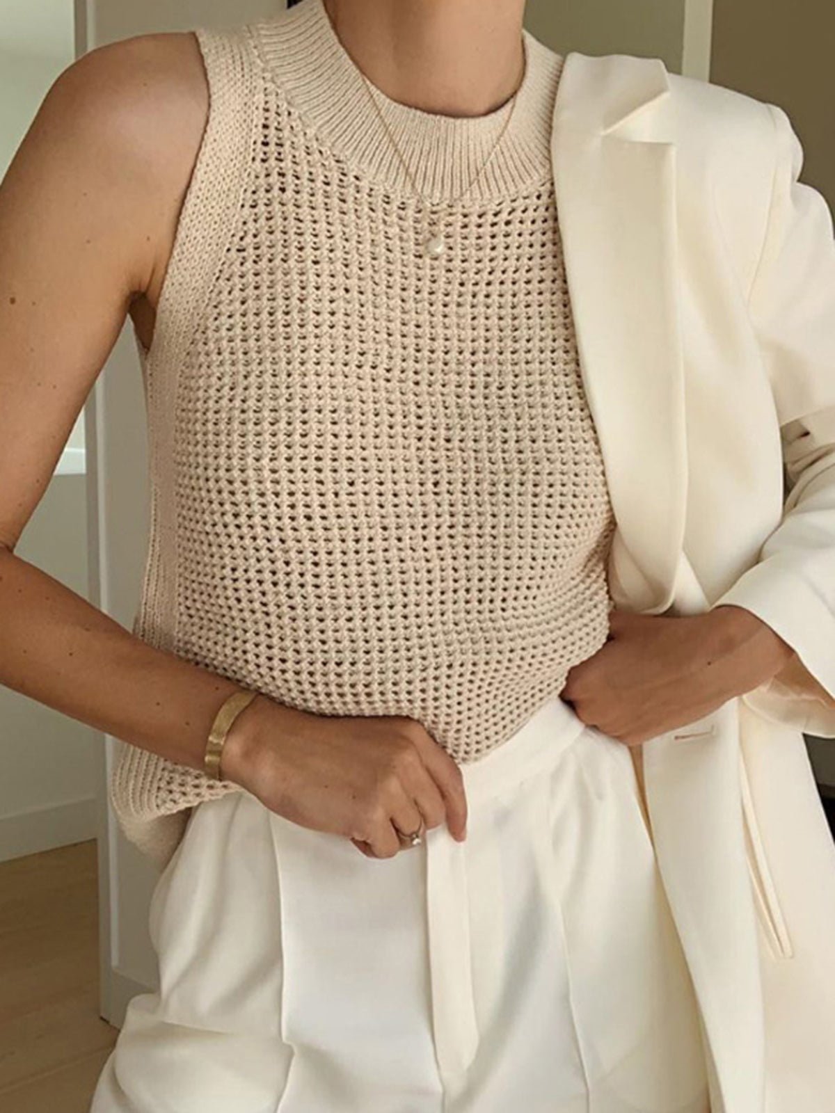 Lena – Elegantes Strick-Tanktop