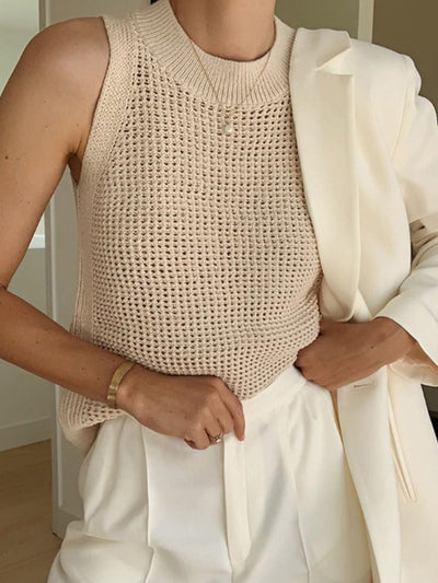 Lena – Elegantes Strick-Tanktop