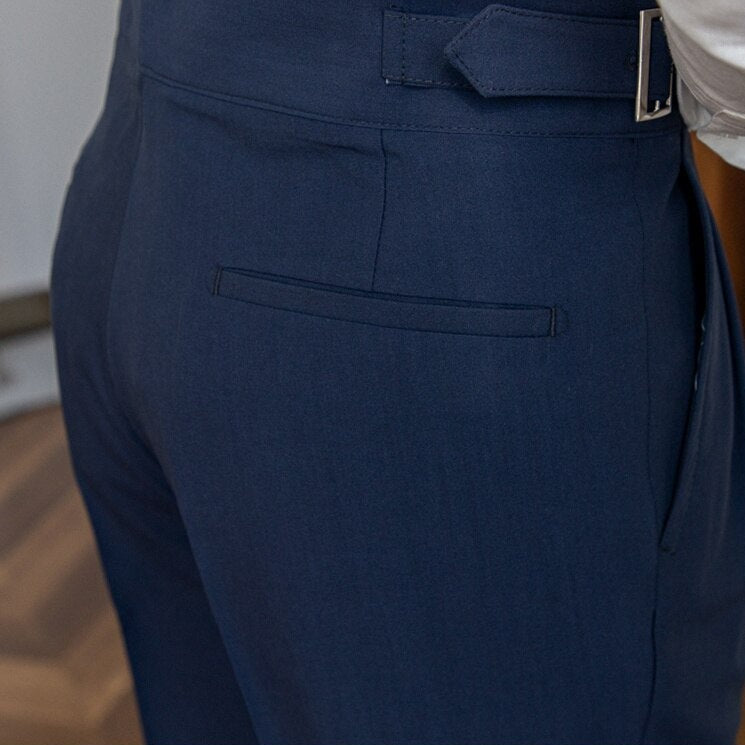 Lenox – Elegante Hochgeschnittene Hose mit Faltentaschen