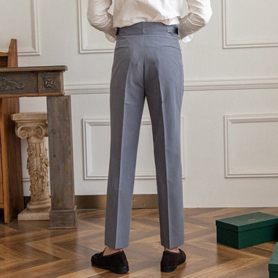 Lenox – Elegante Hochgeschnittene Hose mit Faltentaschen