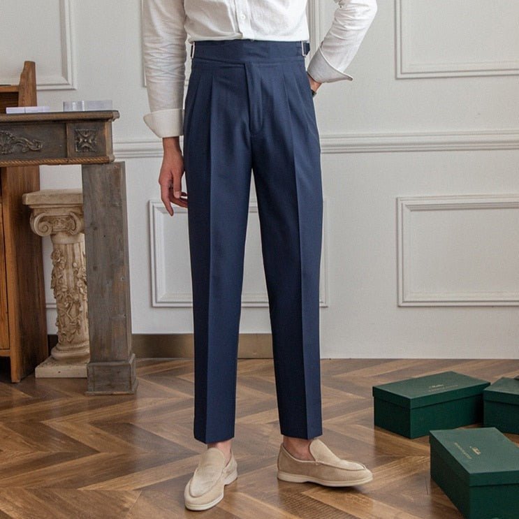 Lenox – Elegante Hochgeschnittene Hose mit Faltentaschen