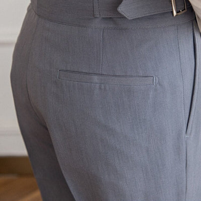 Lenox – Elegante Hochgeschnittene Hose mit Faltentaschen